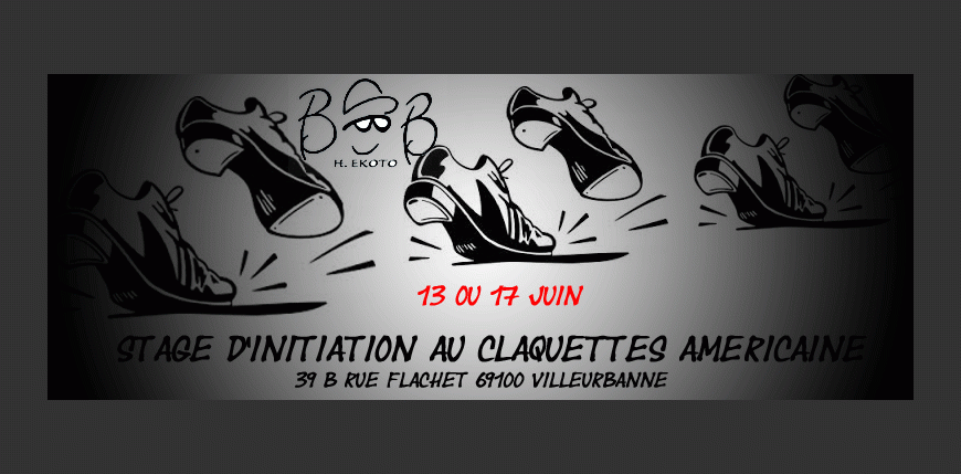 Stage d'initiation aux Claquettes américaine lundi 13 et vendredi 17 Juin